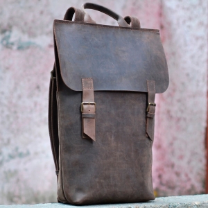 Рюкзак кожаный Backpack Youth Brown