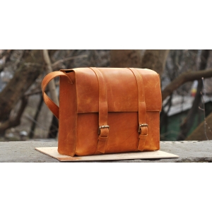 Сумка кожаная Bag Leather Orange