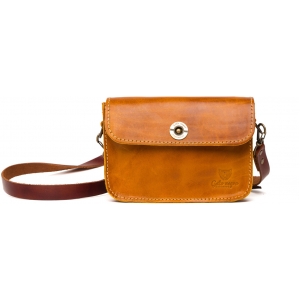 Сумка кожаня оранжевая Mini Bag Orange