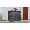 Сумка кожаная Bag Leather Gray Unisex