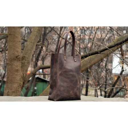 Женская сумка-шопер кожаная Bag Comfort Brown купить по лучшей цене