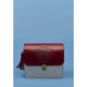 Фото Бохо-сумка Лилу фетр+кожа виноград