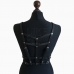 Женская кожаная черная портупея ручной работы Belt Leather