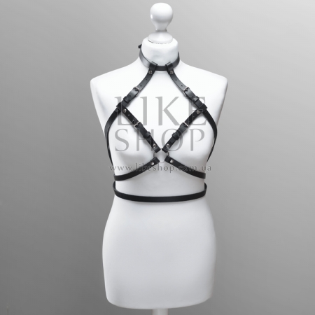 Женская кожаная портупея Aster Black