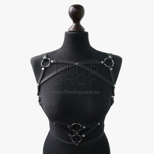 Кожаная портупея Harness Belts Black