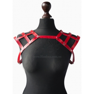 Кожаная портупея Harnes Belt Leather Red