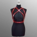 Портупея женская кожаная пятисторонняя Leather Belt Kari Red купить по лучшей цене
