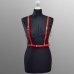 Портупея женская кожаная пятисторонняя Leather Belt Kari Red купить по лучшей цене
