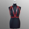 Женская портупея кожаная Belt Kariya Red
