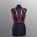 Портупея женская кожаная пятисторонняя Leather Belt Kari Red купить по лучшей цене