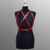 Портупея женская кожаная трехсторонняя Belt Kariya Red купить по лучшей цене