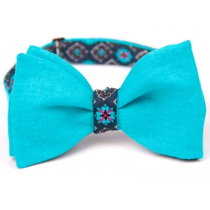 Галстук-бабочка самовяз голубая Bow Tie