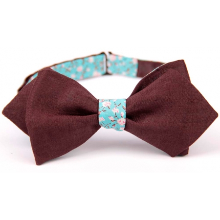 Галстук-бабочка самовяз коричневая двухсторонняя Bow Tie купить по лучшей цене