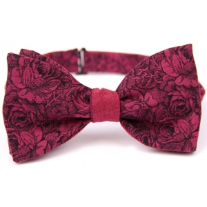 Галстук-бабочка бордовая самовяз Bow Tie