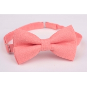 Фото Льняная бабочка ручной работы оранжевая