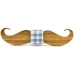 Деревянная бабочка ручной работы Wood Look Mustache