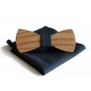 Деревянная бабочка Wooden bow tie Classic 3