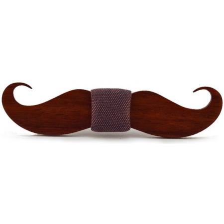 Деревянная бабочка ручной работы Wood Look Mustache