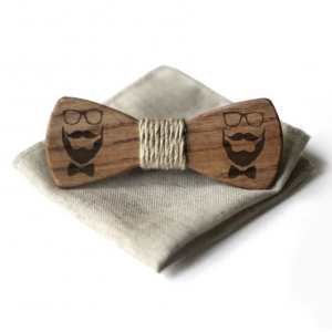 Деревянная бабочка Wooden Bow Tie Hipster 4