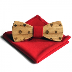 Деревянная бабочка ручной работы Wooden bow tie Cards 15