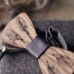 Деревянная бабочка с узором Wooden Bow Tie Oars