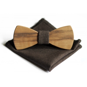 Деревянная бабочка ручной работы Wooden bow tie 9