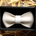 Бабочка кожаная BowTie Leather White купить по лучшей цене