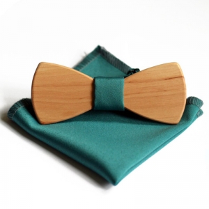 Деревянная бабочка ручной работы Wooden bow tie green 16