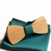 Деревянная бабочка ручной работы Wooden bow tie green