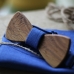 Деревянная синяя бабочка Wooden Bow Tie Landscape Blue