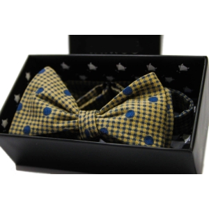 Галстук бабочка в клетку и горох Bow Tie