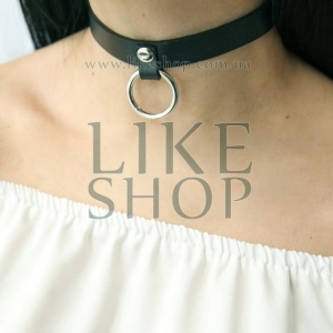 Чокер на шею кожаный Choker Leather Fervent