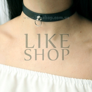 Чокер на шею кожаный Choker Leather Aglow