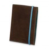 Фото Обложка для паспорта 1.0 Орех-тиффани (КОЖА) +блокнотик