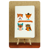 Фото Блокнот дизайнерский Hipster animals 2