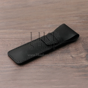 Пенал кожаный Pencil Case Petty Black