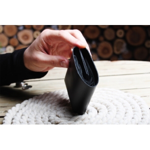 CLIFF II BUBBLE WALLET, BLACK