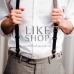 Мужские подтяжки кожаные Leather Suspenders Secure