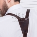 Мужские подтяжки кожаные коричневые Leather Suspenders