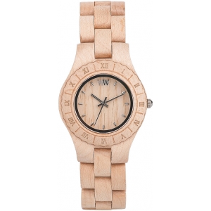 Деревянные часы WeWOOD Moon Beige